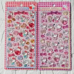 【国内正規品】　ボンボンドロップシール　ハローキティ　（赤・ピンク）　セット