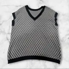 LOWRYS FARM 2WAY Fサイズジャガード ニット PL706