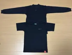 ZETT 黒 アンダーシャツ 長袖 半袖 セット