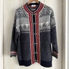 カーディガン ノルディック 白