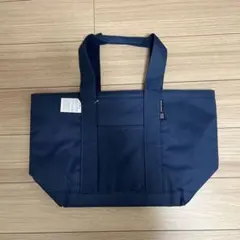 BEAMS DESIGN CROSS CANVAS トートバッグ ネイビー