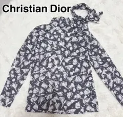 【希少】Christian Dior ブラウス ボウタイ付きエレガント 透け感のサムネイル