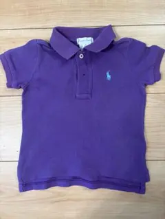 ラルフローレン　紫のポロシャツ80サイズ