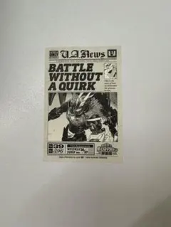 ヒロアカ原画展　タブロイド風ステッカー　オールマイト