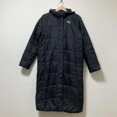 PUMA プーマ　ベンチコート　ブラック　スポーツ　運動　黒　冬　サッカー