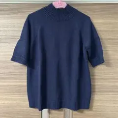 BANANA REPUBLIC ネイビー ニット Sサイズ 五分袖