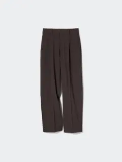 UNIQLO ユニクロ タックワイドパンツ ダークブラウン M