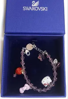 スワロフスキーブレスレット ハローキティ 限定ブレスレット ピンク レア