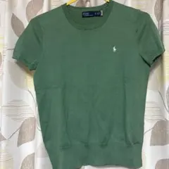 POLO RALPH LAUREN 半袖ニット グリーン XS