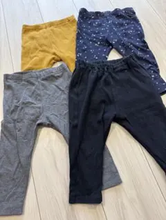 レギンス4点セット 80cm ズボン　UNIQLO リブ　スター