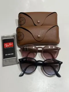 Ray-Ban ラウンド型サングラス 2個セット