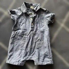 GAP デニム 半袖ロンパース 12ヶ月
