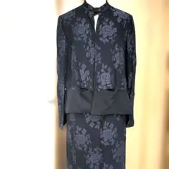 ❤【ＰＯＲICALＰＯF】 黒花柄トップスとロングスカートセットアップ