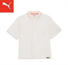 PUMA プーマ ウィメンズ ゴルフ リブ カラー 半袖 ポロシャツ　未使用のサムネイル
