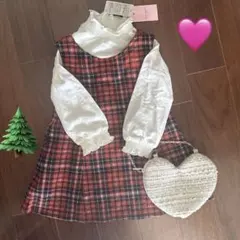 ホワイト フリルネック 長袖トップス サイズ10