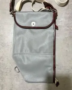 【新品・未使用】横浜帆布鞄045 バイカーボディバッグ グレー 日本製