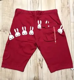 CUNE キューン ウサギ ショートパンツ ハーフパンツ 赤 32のサムネイル
