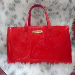 路易威登 薇薇安PM手提包 漆皮 玫瑰粉