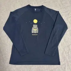 モンベル WIC.ロンT ツキノワグマ size140cm ネイビー