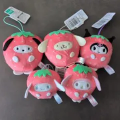 サンリオキャラクターズ フルーツきぐるみマスコット いちご ナムコ限定