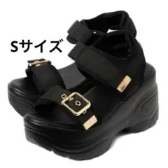 Ｒ&Ｅ wee willie ゴールド ベルデッド 厚底 スポーツサンダルのサムネイル
