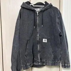 ダークグレー フード付きジャケット