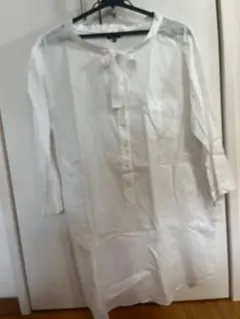 JUNKO SHIMADA PART2 ホワイトシャツ リネンチュニック15号