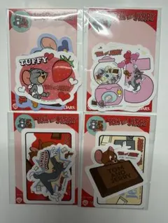 TOM & JERRY オリジナルステッカー 4枚セット　セブンイレブン限定