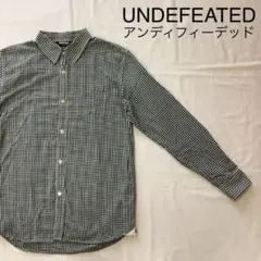 UNDEFEATED アンディフィーデッド チェックシャツ　緑のサムネイル