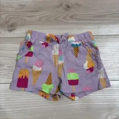 H&M キッズ アイスクリーム柄 ショートパンツ 90 2T 女の子 フリル