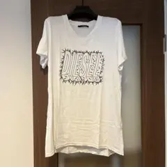 DIESEL Tシャツ ホワイト ロゴプリント