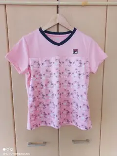 m*n様 FILA ピンク 柄 Tシャツ XL