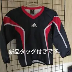 adidasJRウオーマージャケット新品タッグ付き ピステ型 2XS 黒・赤