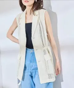 【ROPÉ PICNIC】レースミリタリージレ　38 Мサイズ