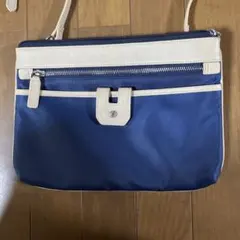 ネイビー×アイボリー ショルダーバッグ