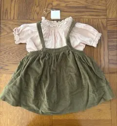 【3y】soo ploom eloise pinafore mossのサムネイル