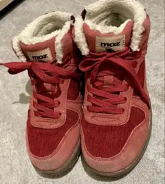 moz 赤 ボアスニーカー　モズ