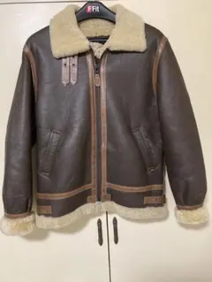 エ*ル様 ALPHA B-3リアルレザー ムートン L ボア レザージャケット