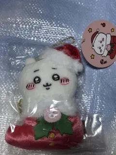 ナガノマーケットちいかわハチワレうさぎクリスマス　オーナメントにもなるマスコット ちいかわ達をツリーに吊るせる！ 「オーナメントにもなるマスコット