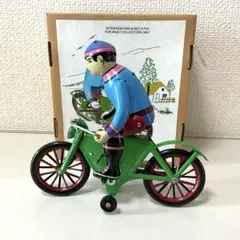 ブリキ玩具 ゼンマイ自転車 昭和レトロ - メルカリ
