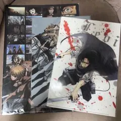 日*4様 進撃の巨人 キャラクターソング 特典ミニクリアファイル4枚