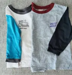 petit main 長袖Tシャツ 90cm 2枚セット