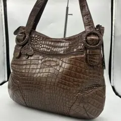 極美品】ボナフォルトゥーナ ハンドバッグ クロコダイル