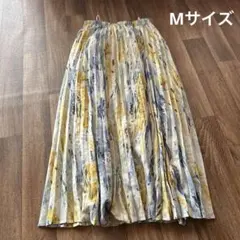 レディース マキシ丈 プリーツ ロングスカート