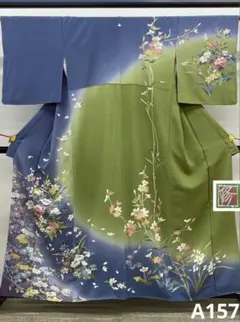 京友禅 日本工芸会 坂井修 落款入 訪問着 手描き 一つ紋 正絹 A157 