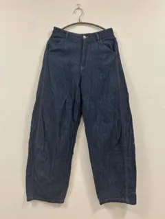 ZARA リネン地 バレルパンツ