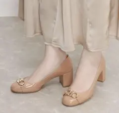 Salvatore Ferragamo ガンチーニ エナメル パンプス 23.5のサムネイル