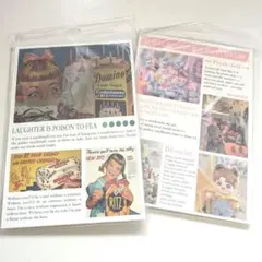 スクラップブッキング☆コラージュ素材☆2冊セット
