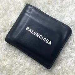 BALENCIAGA 二つ折り財布 ブラック - メルカリ
