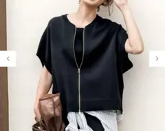 【新品タグ付】UNFILO L 接触冷感 ジップアップベスト ブラック XL